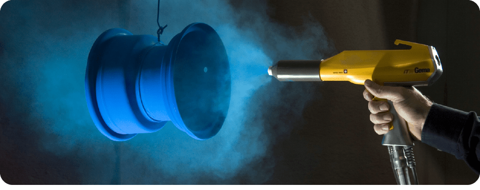 The method of checking the surface of powder coating